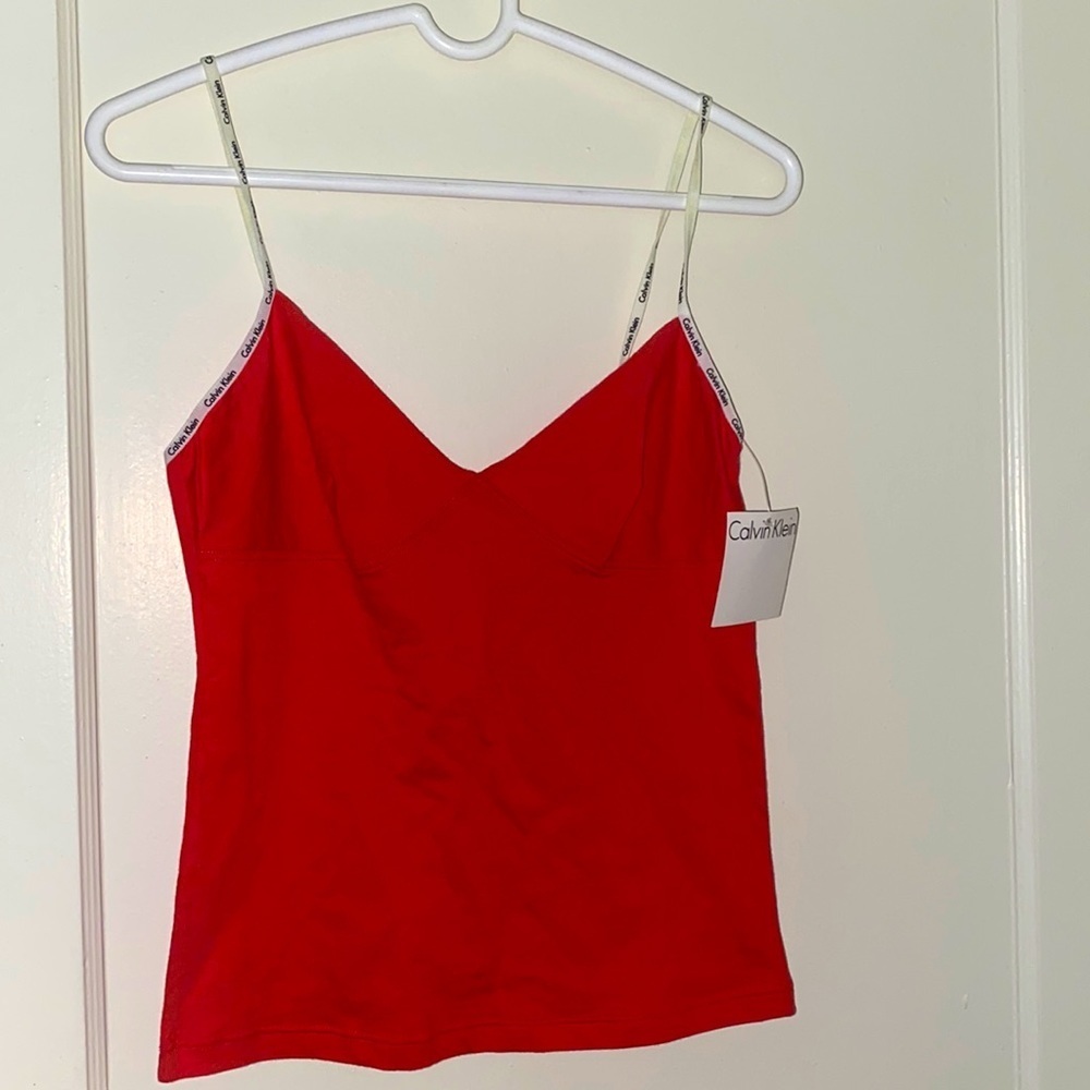 NWT Calvin Klein red sleepwear top size: L